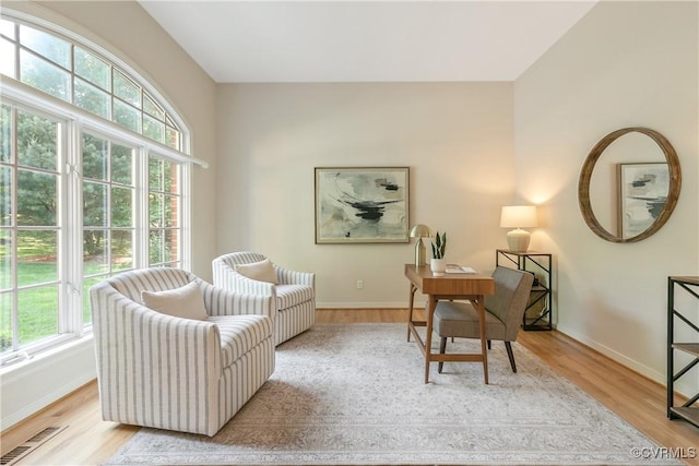 8831 Whistling Swan Rd, Chesterfield, VA 23838 - office area with wood finished floors and baseboards