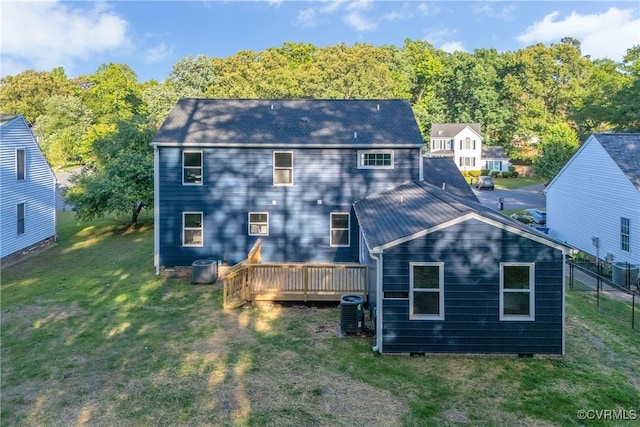11202 Heathstead Rd, Chester, VA 23831 - back of house with a wooden deck