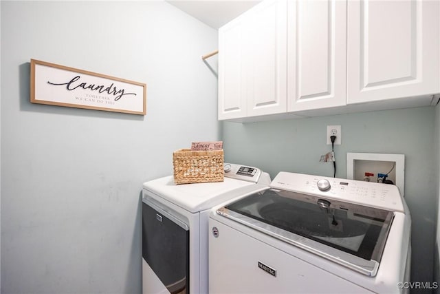 12109 Jamieson Pl, Henrico, VA 23059 - washroom with washing machine and dryer and cabinet space