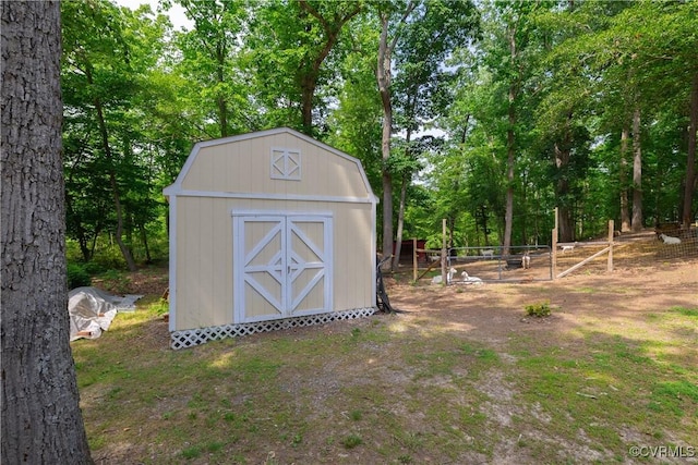 17063 Moores Mill Rd, Ruther Glen, VA 22546 - view of shed featuring view of scattered trees