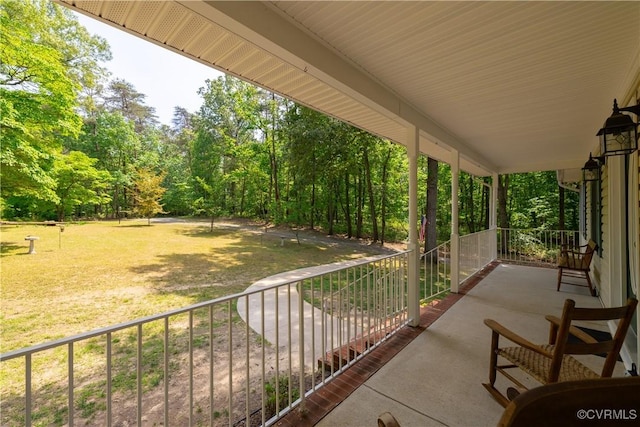 17063 Moores Mill Rd, Ruther Glen, VA 22546 - porch with a yard