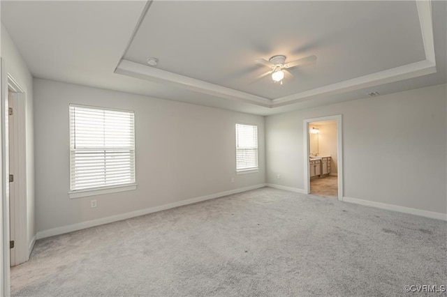 18160 Sagamore Dr, Chesterfield, VA 23120 - unfurnished bedroom with a raised ceiling, light carpet, and baseboards