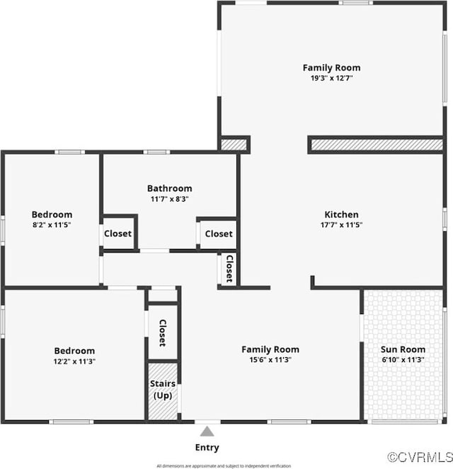 317 Cedar Ln, Hopewell, VA 23860 - floor plan / room layout