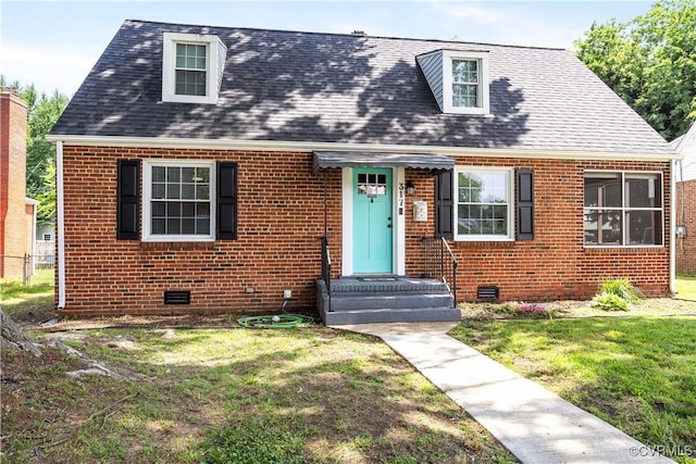 317 Cedar Ln, Hopewell, VA 23860 - view of front of property with brick siding, crawl space, and roof with shingles