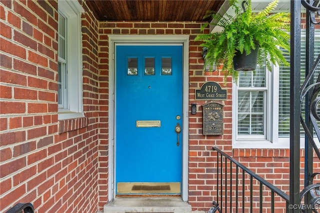 4719 W Grace St, Richmond, VA 23230 - view of exterior entry featuring brick siding