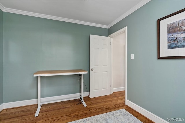4719 W Grace St, Richmond, VA 23230 - bedroom featuring wood finished floors, ornamental molding, and baseboards