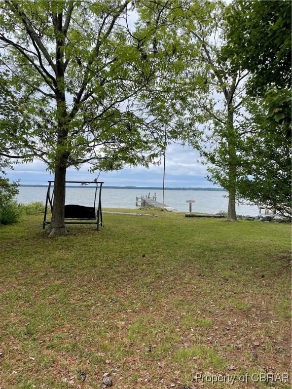 175 Riverview Ave, Water View, VA 23180 - view of grassy yard with a water view