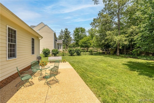 14109 Rigney Dr, Midlothian, VA 23113 - view of yard featuring a patio and outdoor dining area