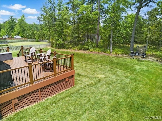 13524 Thomaswoods Ln, Ashland, VA 23005 - view of yard with a deck