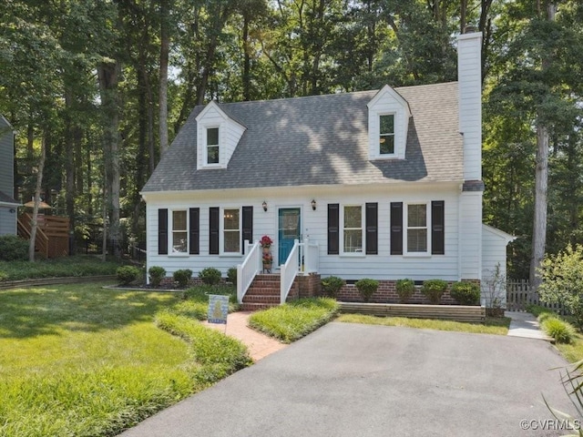 2004 Deer Meadow Ct, Chesterfield, VA 23112 - cape cod-style house with a chimney and a shingled roof
