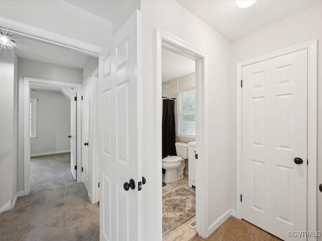 2004 Deer Meadow Ct, Chesterfield, VA 23112 - corridor featuring baseboards and light carpet