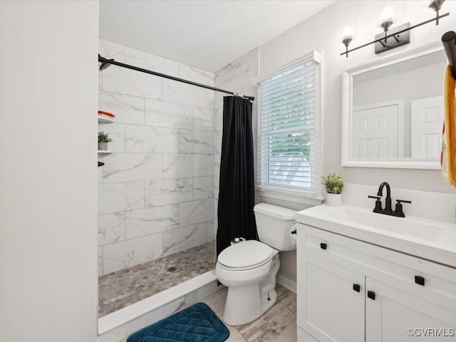 2004 Deer Meadow Ct, Chesterfield, VA 23112 - bathroom featuring toilet, vanity, and a tile shower