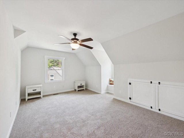 2004 Deer Meadow Ct, Chesterfield, VA 23112 - additional living space featuring carpet flooring, lofted ceiling, ceiling fan, and baseboards