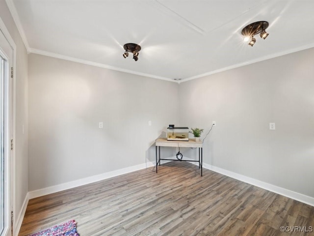 2004 Deer Meadow Ct, Chesterfield, VA 23112 - empty room featuring wood finished floors, crown molding, and baseboards