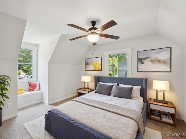 2004 Deer Meadow Ct, Chesterfield, VA 23112 - carpeted bedroom featuring lofted ceiling, baseboards, and a ceiling fan
