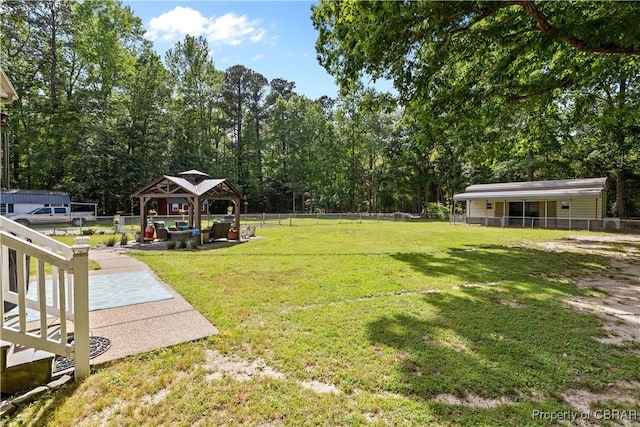 6304 Belroi Rd, Abingdon, VA 23061 - view of yard featuring a gazebo
