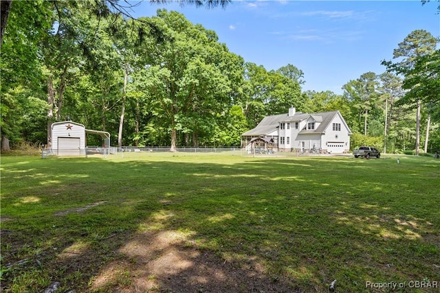 6304 Belroi Rd, Abingdon, VA 23061 - view of yard featuring an outbuilding