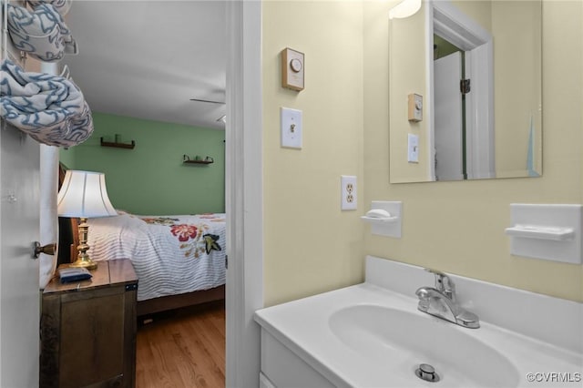 2721 Fawnwick Dr, Henrico, VA 23231 - ensuite bathroom with vanity and wood finished floors