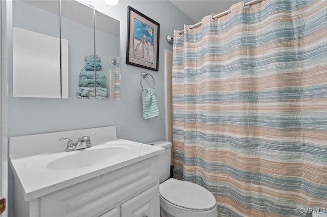 2721 Fawnwick Dr, Henrico, VA 23231 - full bath featuring vanity, toilet, and a shower with curtain