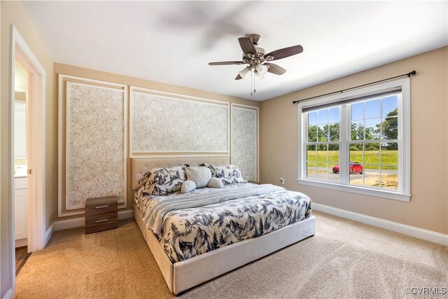 124 Vogel Rd, Cumberland, VA 23040 - carpeted bedroom featuring baseboards and a ceiling fan