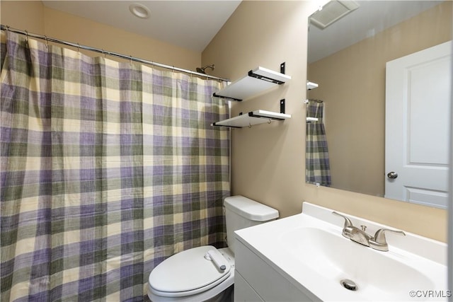 124 Vogel Rd, Cumberland, VA 23040 - full bath with toilet, vanity, and a shower with shower curtain