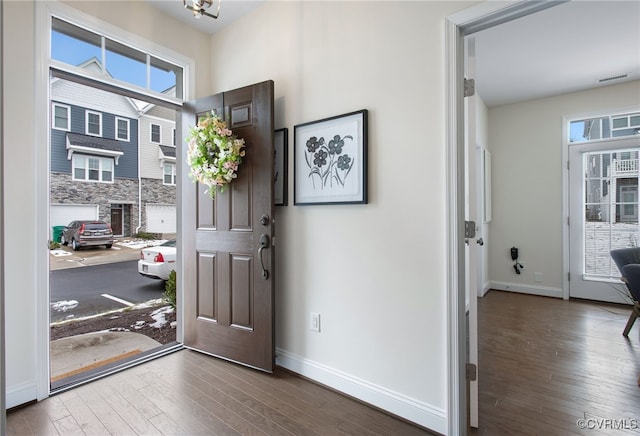 5200 Gower Pl, Glen Allen, VA 23059 - entrance foyer with hardwood / wood-style floors and baseboards