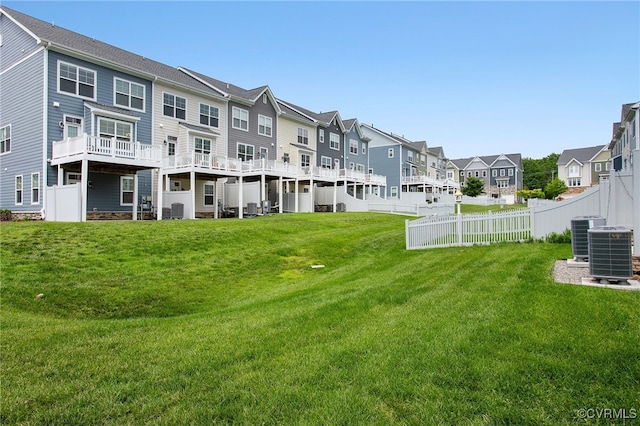 5200 Gower Pl, Glen Allen, VA 23059 - view of yard with a residential view and central AC