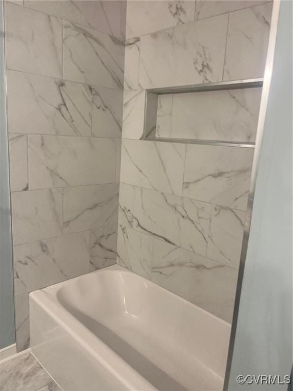 2720 Brunswick Rd, Emporia, VA 23847 - bathroom with marble finish flooring and shower / tub combination