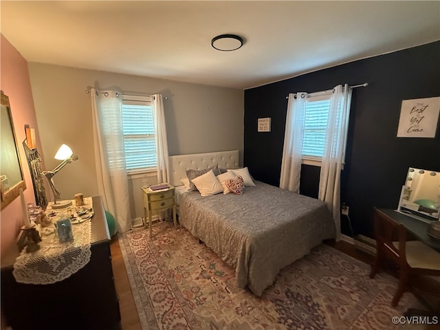 13107 Five Forks Rd, Amelia Courthouse, VA 23002 - bedroom featuring multiple windows and wood finished floors