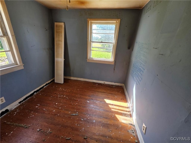 2446 Mantua Rd, Stevensville, VA 23161 - empty room with hardwood / wood-style floors and baseboards