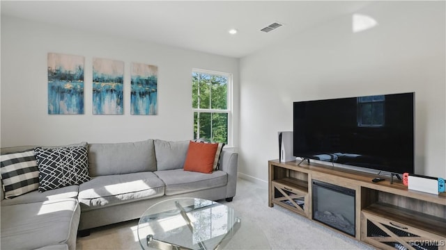 18400 Magnolia Run Ln, Moseley, VA 23120 - carpeted living room with recessed lighting and baseboards