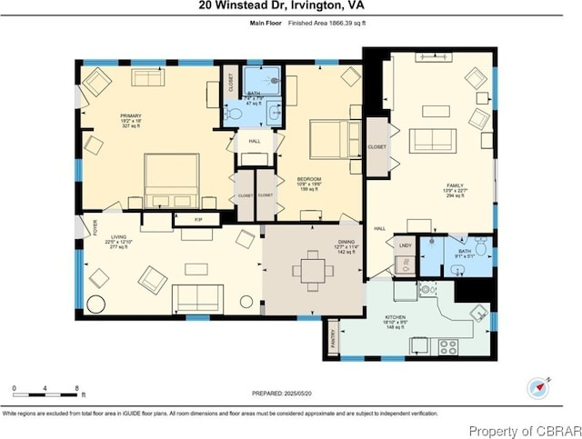 20 Winstead Dr, Irvington, VA 22480 - floor plan / room layout