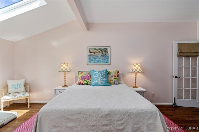 20 Winstead Dr, Irvington, VA 22480 - bedroom with wood finished floors, baseboards, and a skylight
