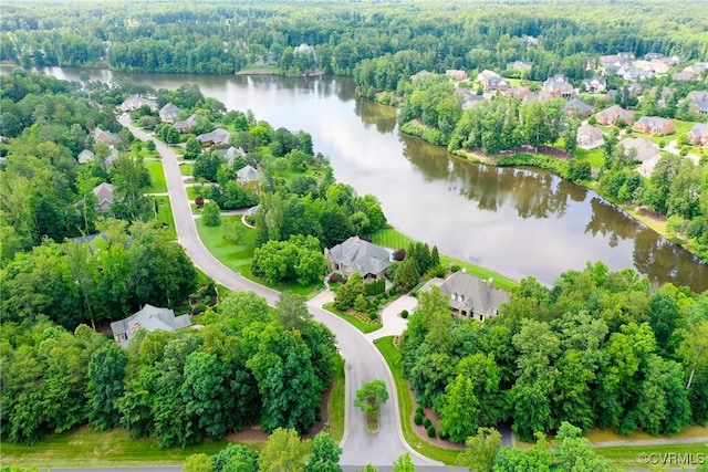 717 Old Stream Rd, Manakin Sabot, VA 23103 - aerial view of a nearby body of water and a heavily wooded area