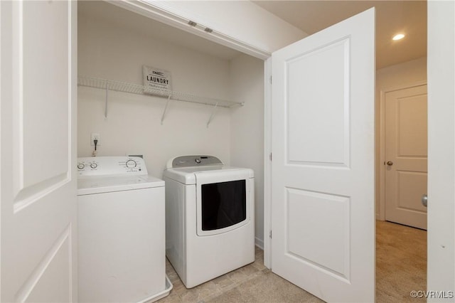 3316 New Heritage Loop, Henrico, VA 23231 - laundry room with washer and dryer and recessed lighting