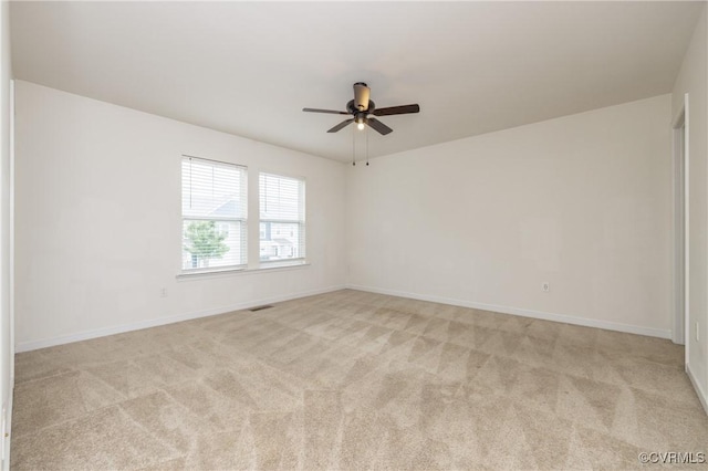 3316 New Heritage Loop, Henrico, VA 23231 - empty room with light carpet, a ceiling fan, and baseboards