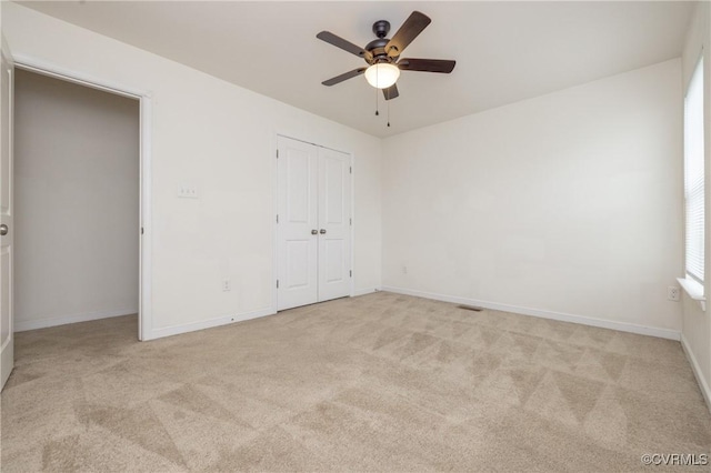 3316 New Heritage Loop, Henrico, VA 23231 - unfurnished bedroom with carpet, baseboards, a closet, and a ceiling fan
