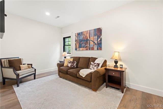 3940 Mill Station Dr, Powhatan, VA 23139 - living area with baseboards, light wood-style floors, and recessed lighting