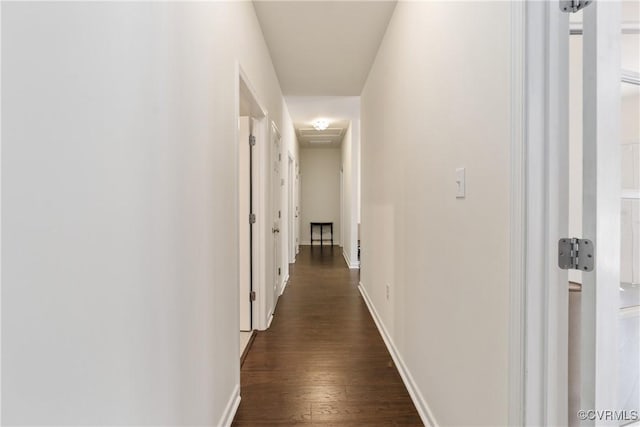 8401 Bethia Rd, Chesterfield, VA 23832 - hallway featuring dark wood finished floors and baseboards