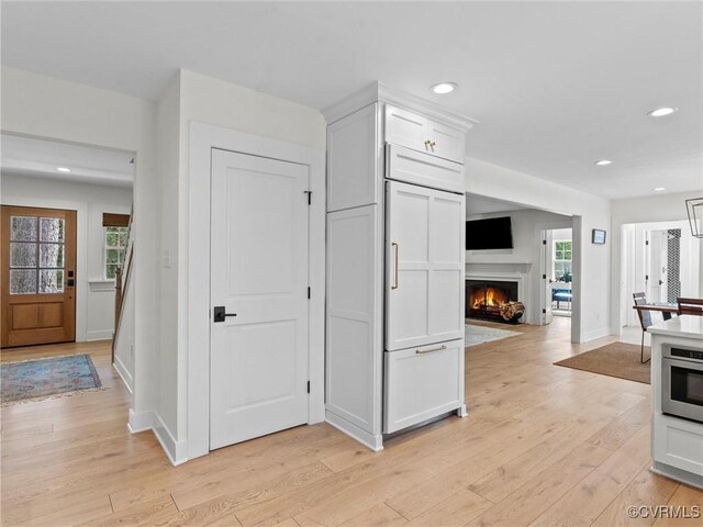 200 N Ridge Rd, Henrico, VA 23229 - corridor with recessed lighting, light wood-style floors, and baseboards