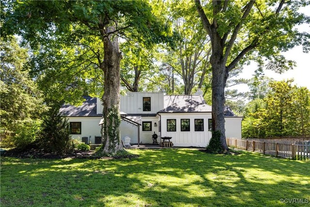 200 N Ridge Rd, Henrico, VA 23229 - view of front of house featuring board and batten siding and a chimney