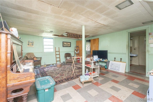 8912 Michaux Ln, Henrico, VA 23229 - living area with tile patterned floors