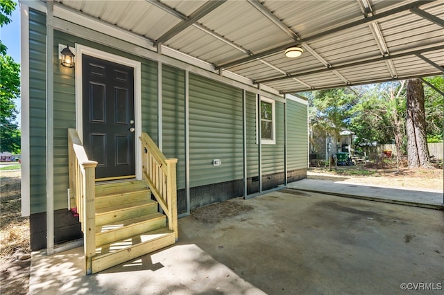 2039 Richmond Ave, Petersburg, VA 23803 - property entrance featuring a carport and crawl space