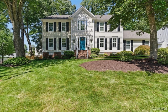 3700 Milbranch Pl, Henrico, VA 23233 - colonial house featuring a front lawn