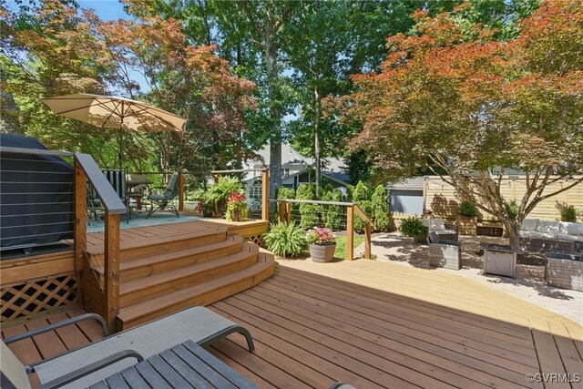 3700 Milbranch Pl, Henrico, VA 23233 - view of deck