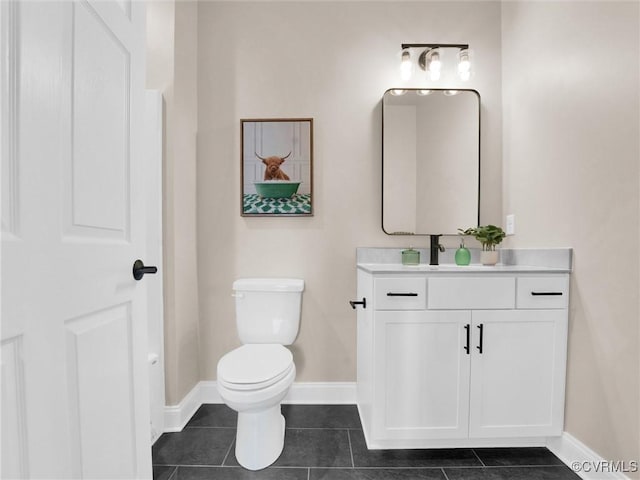30307 Victoria Way, Petersburg, VA 23805 - bathroom featuring baseboards, toilet, tile patterned flooring, and vanity