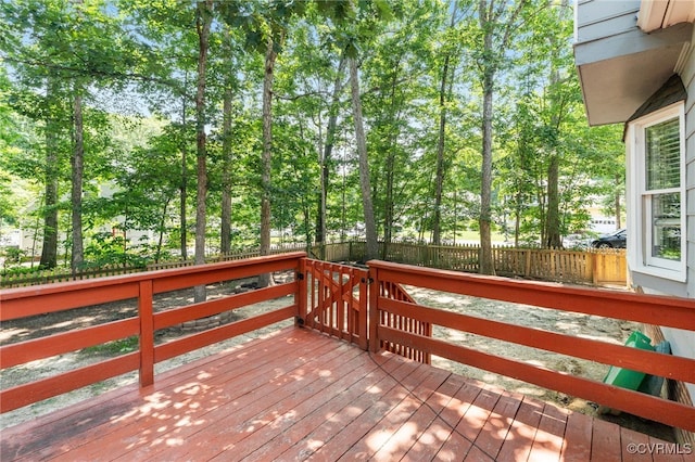 2207 Turtle Hill Cir, Midlothian, VA 23112 - wooden deck featuring a fenced backyard