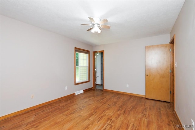 166 Marsha Ln, King William, VA 23086 - unfurnished room featuring a ceiling fan, light wood-type flooring, and baseboards