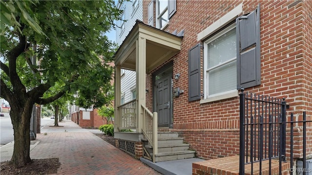 1901 E Broad St Unit U31, Richmond, VA 23223 - view of exterior entry featuring brick siding