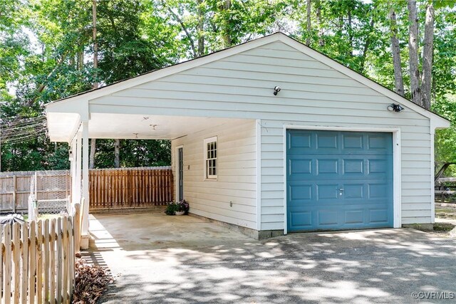 501 Eastman Rd, Chesterfield, VA 23236 - garage with a detached garage and driveway